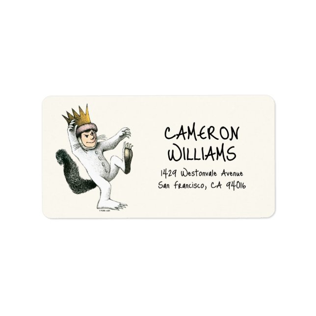 Etiqueta Onde estão as coisas selvagens | Máximo (Frente)