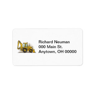 Etiqueta Operador do Backhoe