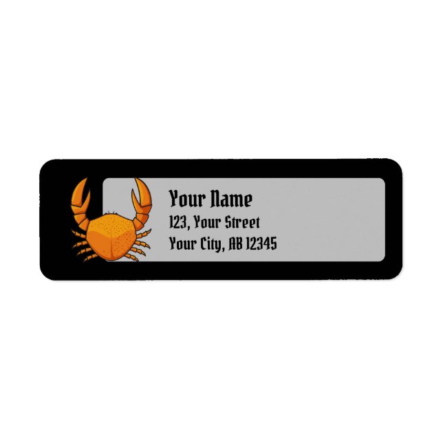 Etiqueta Orange Crab (Frente)