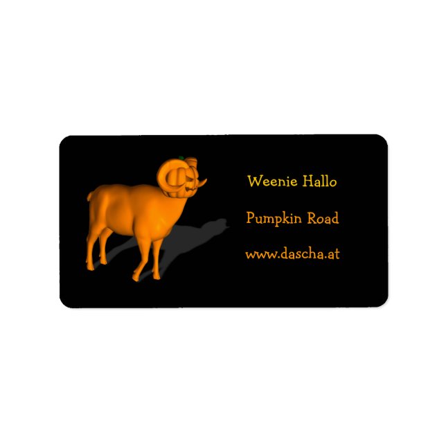 Etiqueta Orange Ram (Frente)