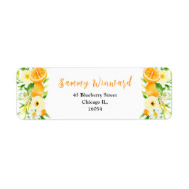 Etiqueta Oranges and Foliage Baby Shower