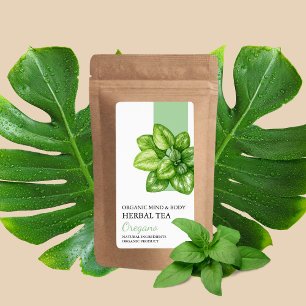 Etiqueta Orgânico Herbal Tea Business Label