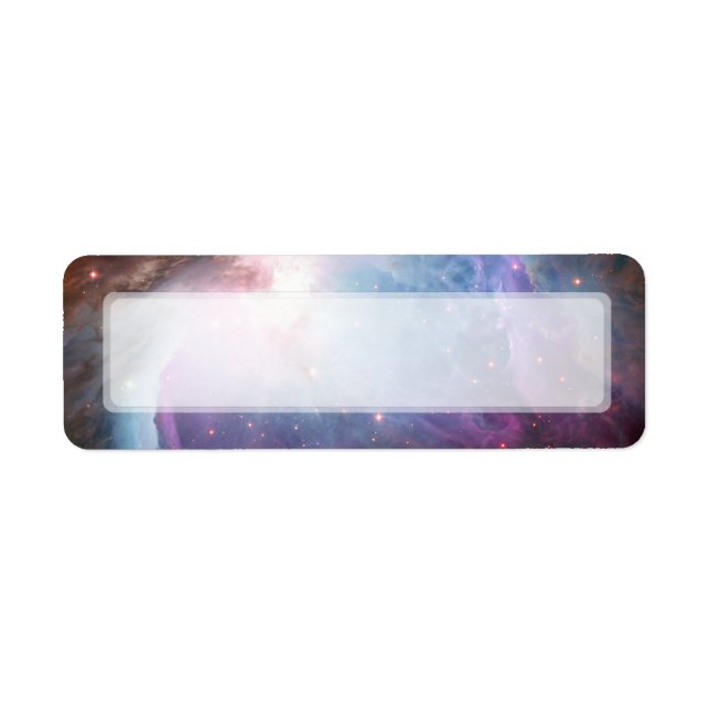 Etiqueta Orion Nebula Roxo Espaço (Frente)