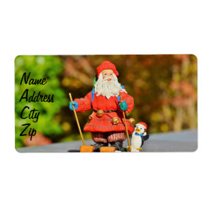 Etiqueta ornamento do Papai Noel