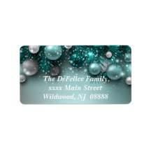 Ornamentos de Natal - Teal - Personalizar