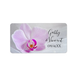 Etiqueta Orquídea Rosa e Véu Favorecem Marcações