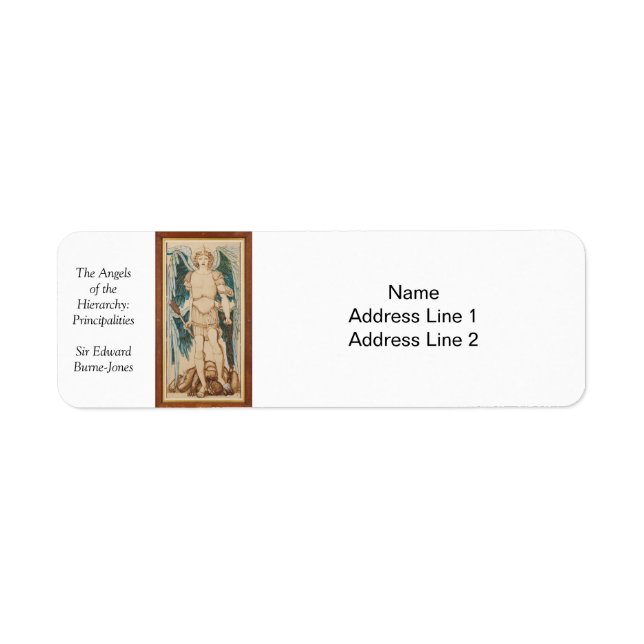 Etiqueta Os Anjos dos Principais da Hierarquia, Jones (Frente)