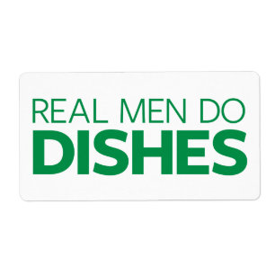 Etiqueta Os homens reais fazem pratos