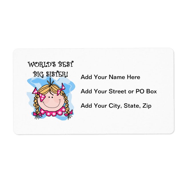 Etiqueta Os melhores presentes da Irmã Loura (Frente)