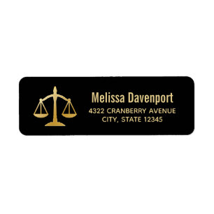 Etiqueta Ouro do Tema da Lei de Justiça