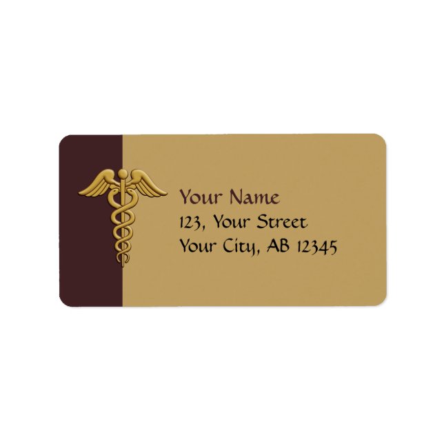 Etiqueta Ouro duplo Cobra (Frente)