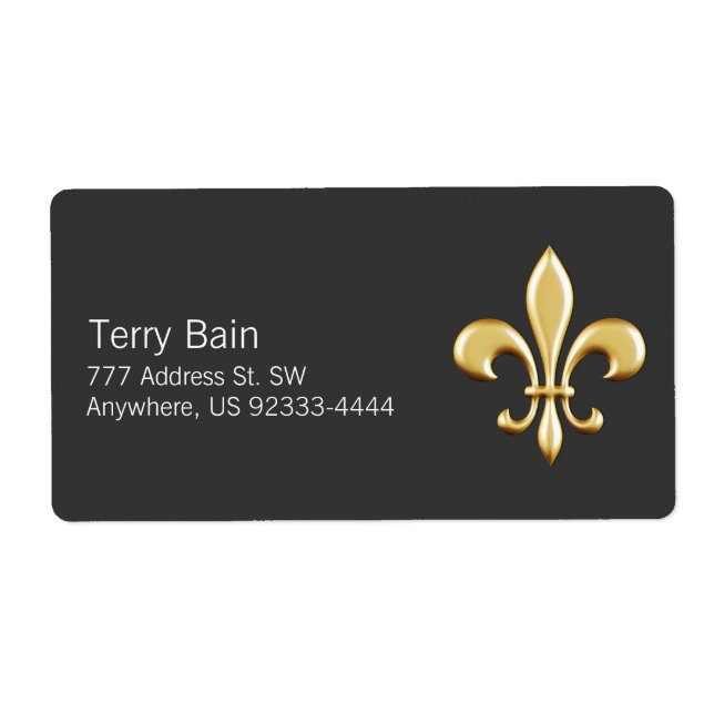 Etiqueta Ouro Fleur De Lis (Frente)