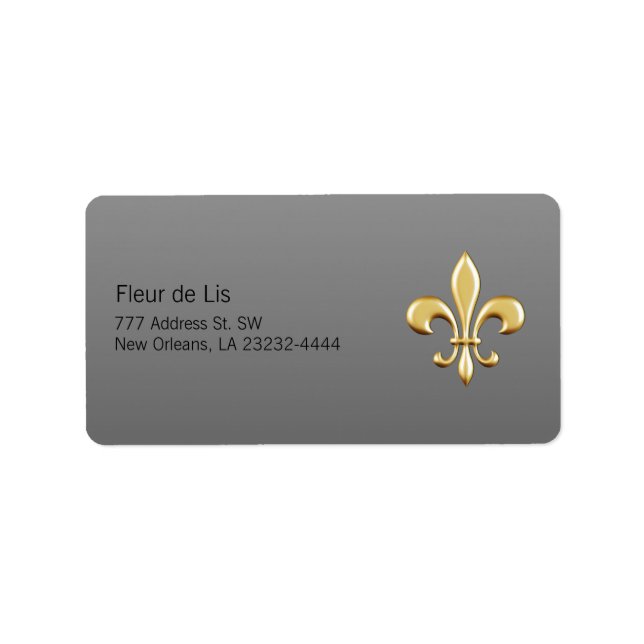 Etiqueta Ouro Fleur De Lis (Frente)