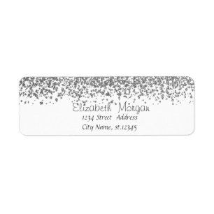 Etiqueta Ouros Elegante Na moda Silver