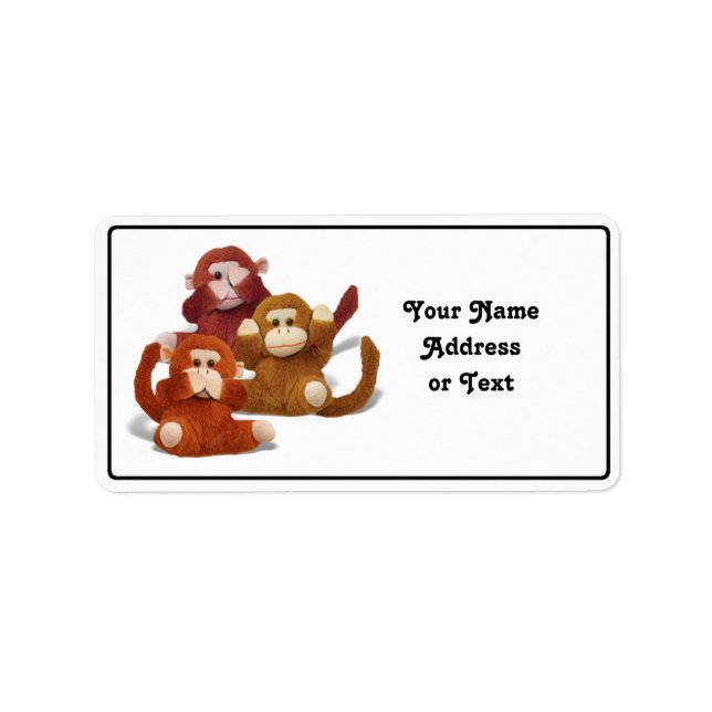 Etiqueta Ouvir n.º...Fala n.º... Ver sem Mau (Frente)