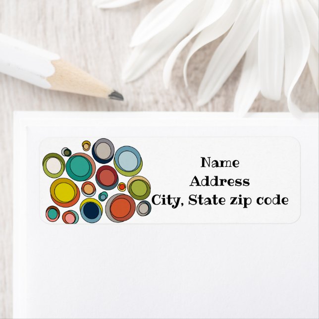 Etiqueta Ovais Modernos do Século médio (Insitu)