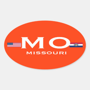 Etiqueta oval européia de Missouri*
