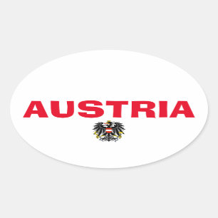 Etiqueta oval européia do estilo de Áustria