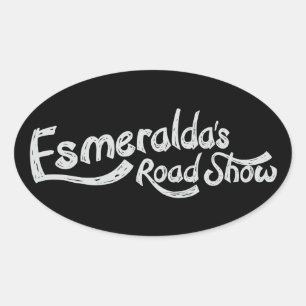Etiqueta oval oficial do Roadshow de Esmeralda