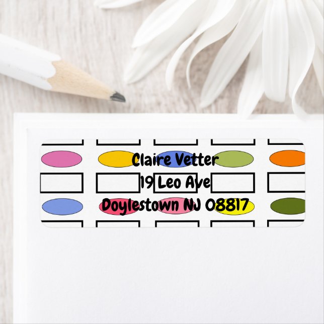 Etiqueta Ovalas e Retângulos - Jardim Flor (Insitu)