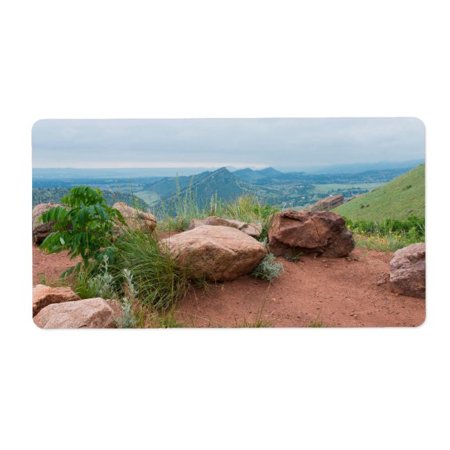 Etiqueta Overlook no Red Rocks Park (Frente)