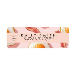 Etiqueta Ovos Pintados Personalizados e Padrões de Bacon