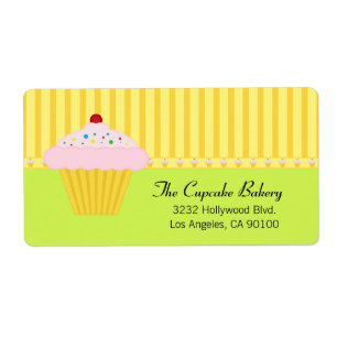 Etiqueta Padaria bonito do cupcake
