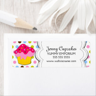 Etiqueta Padeiro do cupcake