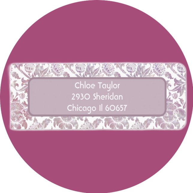 Etiqueta Padrão botânico da safra Mauve (Criador carregado)