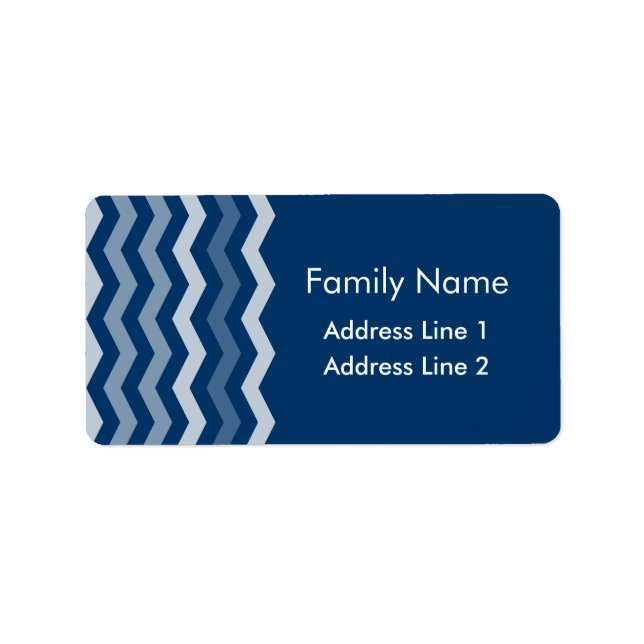 Etiqueta Padrão Chevron (Frente)