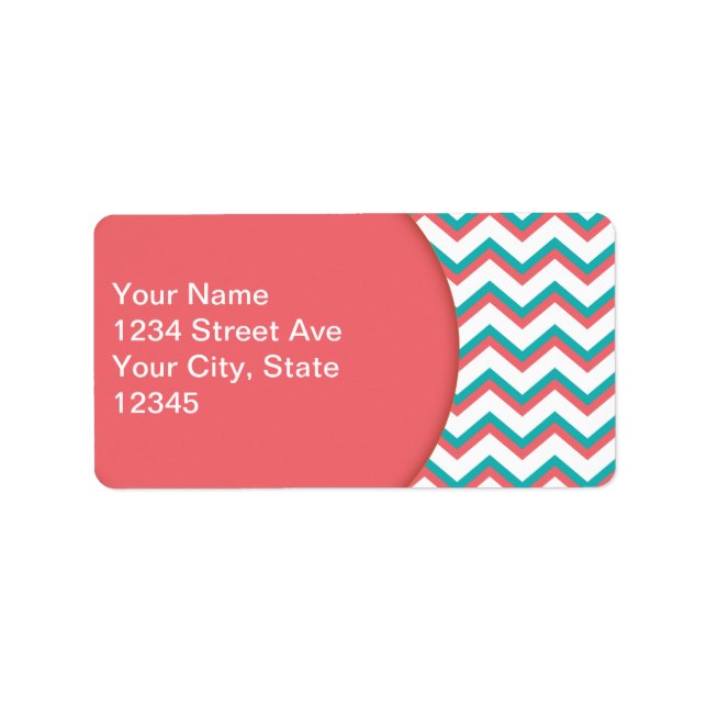 Etiqueta Padrão Chevron Sudoeste (Frente)