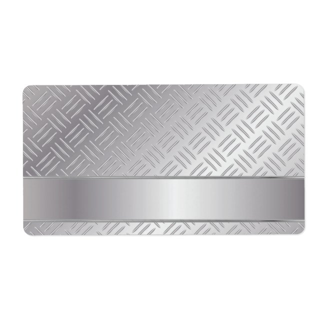 Etiqueta Padrão de diamante metálico (Frente)