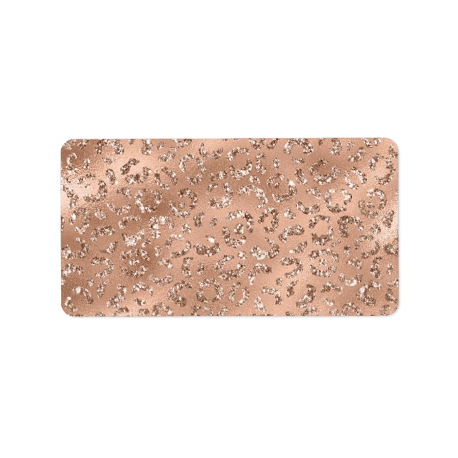 Etiqueta Padrão de Impressão da pele do Leopardo Chita Pret (Frente)