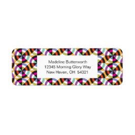 Etiqueta Padrão de Inclinação dos Círculos Modernos