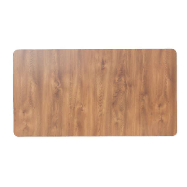 Etiqueta Padrão de madeira escura (Frente)