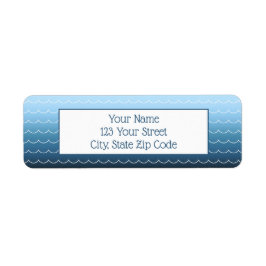 Etiqueta Padrão de onda divertida leve a verde