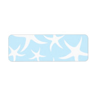 Padrão de Starfish branco em azul claro.