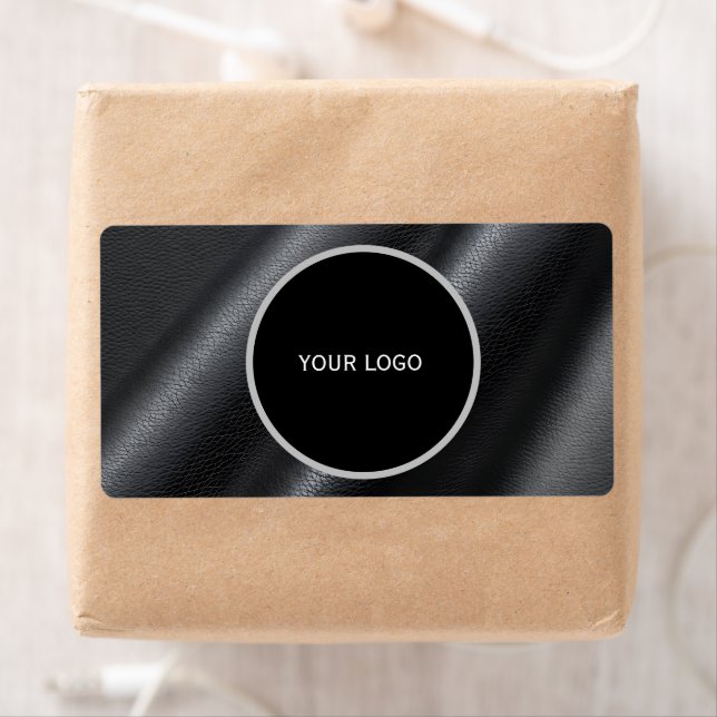 Etiqueta Padrão de textura de couro (Insitu)