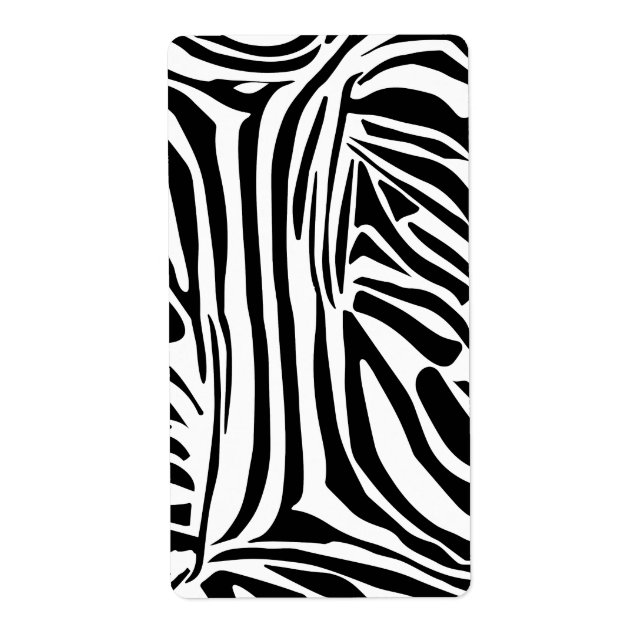 Etiqueta Padrão de zebra (Frente)