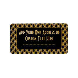 Etiqueta Padrão dos ventiladores geométricos da Deco da Art