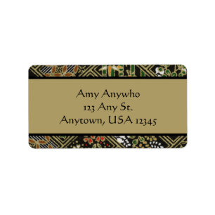 Etiqueta Padrão japonês Vintage