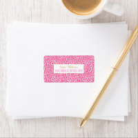 Padrão-Leopardo Dourado Rosa-Quente