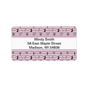 Etiqueta Padrão Silhouette do Arquivo dos EUA