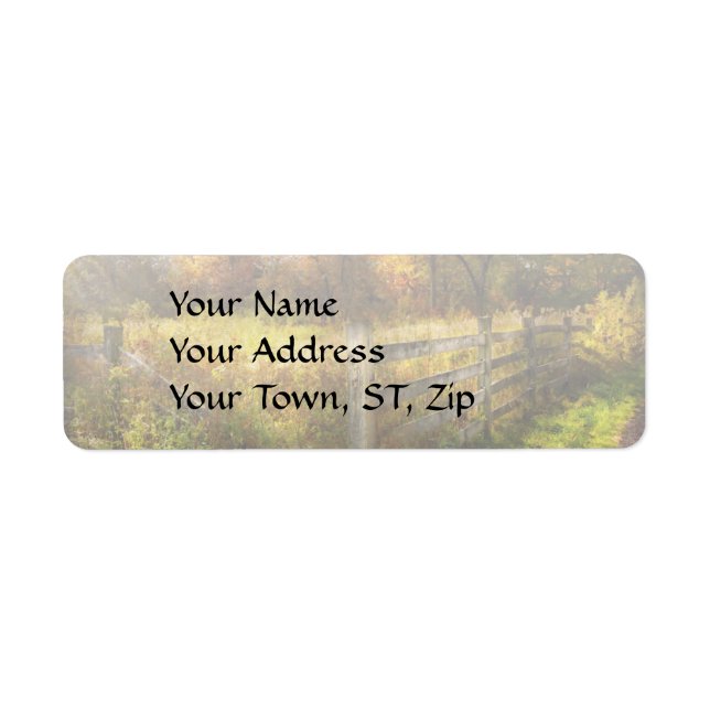 Etiqueta País - Anos do outono (Frente)