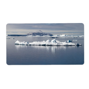 Etiqueta Paisagem Antártica