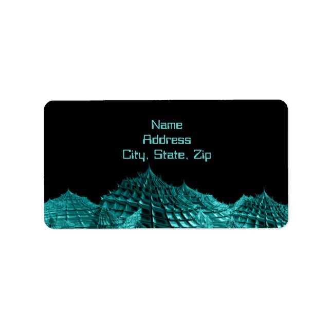 Etiqueta Paisagem de fantasia Sci fi (Frente)