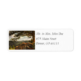 Etiqueta Paisagem do Colorado em Linda Montanha