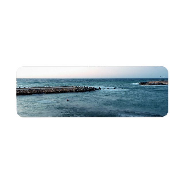 Etiqueta Paisagem marinha (Frente)