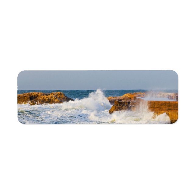 Etiqueta Paisagem marinha (Frente)