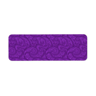 Etiqueta Paisley roxo